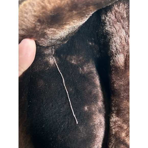 Vintage Sheared Beaver Fur Coat Titche-Goettinger Dallas 1950s - Picture 8 of 10